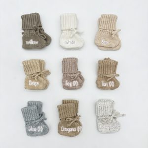 Knit Baby B00ties Cotton Garter Knitted Socks
