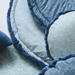 Blue & Navy Barberries Baby Play Mat Round