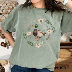 Cute Duck Cottagecore Shirt Woodland Vintage Tshirt Forestcore