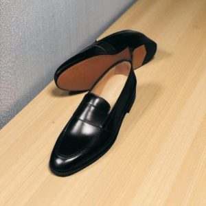Handmade Black Leather Oxford Shoes: Men's Formal Dress